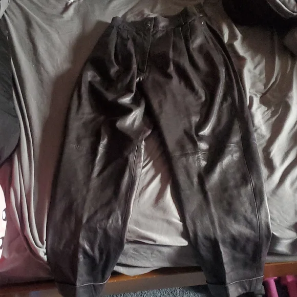 Nancy Heller Genuine Leather Women's Pants - Picture 1 of 3